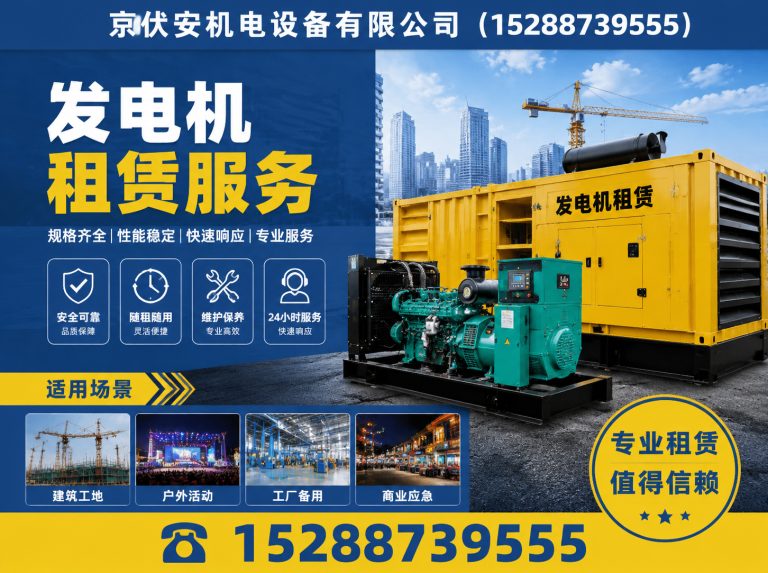 南京柴油发电机组出租展示图